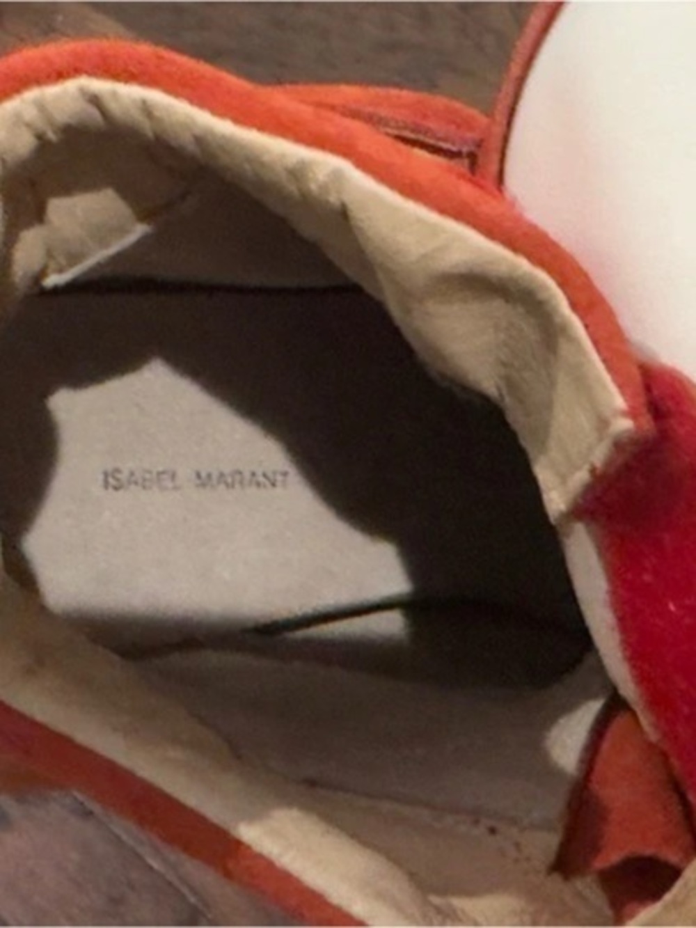 Isabel Marant Bekett Wedge Sneakers Orange & Pink EU 39 - Picture 8 of 9
